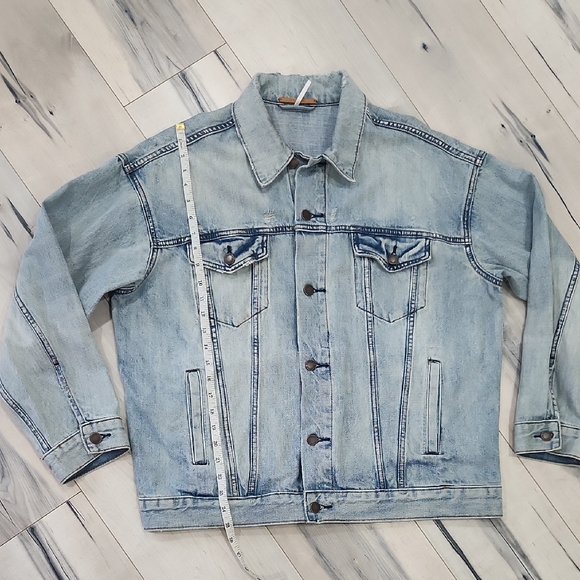 Free People Light Blue Jean Jacket - Picture 7 of 9